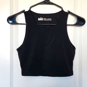 REI Crop Top, XS, Black